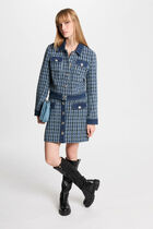Mini tweed skirt multicolor women