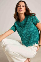 Short-sleeved t-shirt pigeon blue women