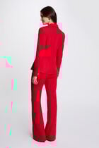 Bootcut trousers red women