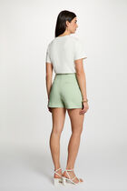 Lace t-shirt with round neck white women