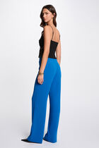 Loose wide leg trousers electric blue women