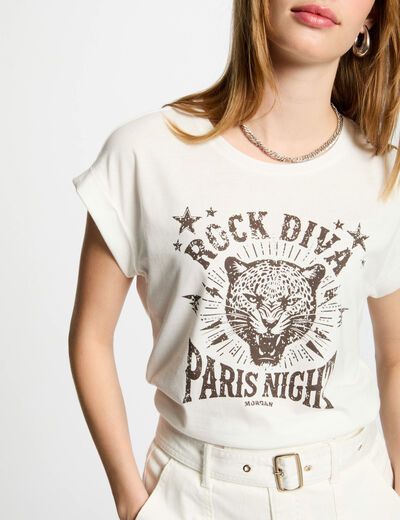 T-shirt with message white women