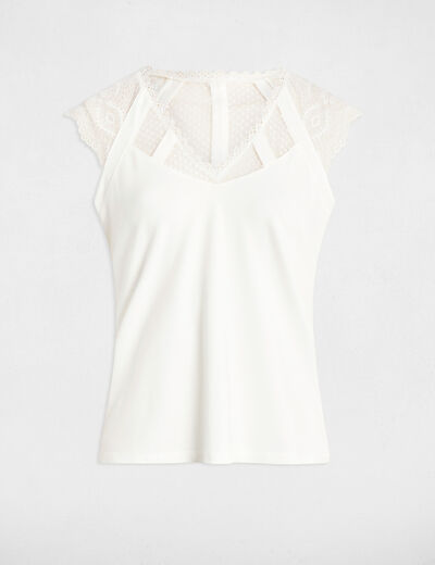 Short-sleeved t-shirt white women