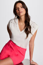 Short-sleeved t-shirt white women