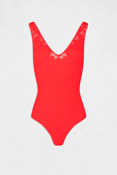 Body wide straps with openwork details red ladies'