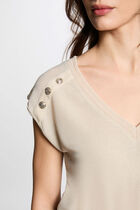 Short-sleeved t-shirt beige women