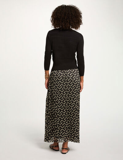 Long-sleeved cardigan black women