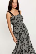 Long dress with thin straps multicolor women