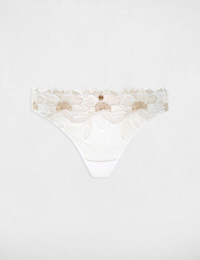Lace Brazilian briefs ivory women