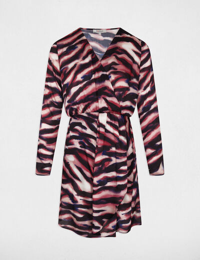 Short wrap dress multicolor women