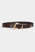 Belt croc effect bordeaux women