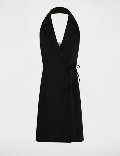 Wrap midi dress black women