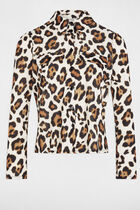 Top manches longues imprimé multicolore femme
