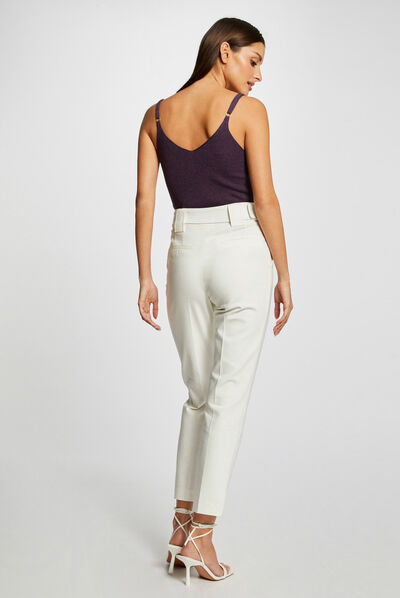 Jumper vest top with thin straps plum ladies'