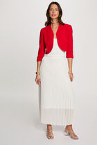 Straight jacket with 3/4-length sleeves red women