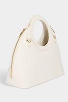 Handbag croc effect white women