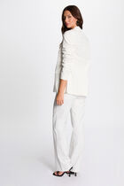 Blazer with stripes ecru women