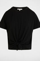 T-shirt manches courtes noir femme