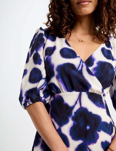 Printed mini A-line dress multicolor women