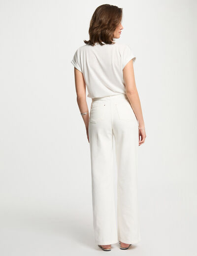 Short-sleeved t-shirt ivory women