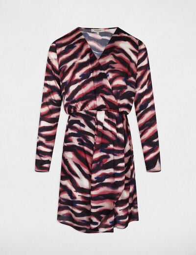 Short wrap dress multicolor women