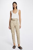 Vest top wide straps with lace ecru women
