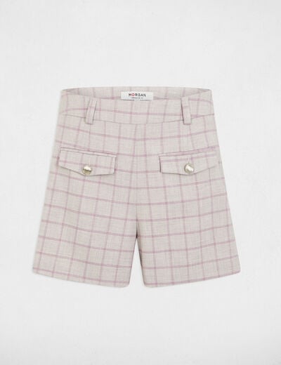 High waist printed shorts multicolor women