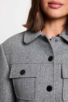 Veste ajust&eacute;e gris moyen femme