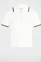 Short-sleeved jumper white women