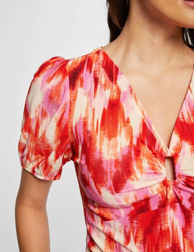 Short-sleeved t-shirt multicolored women