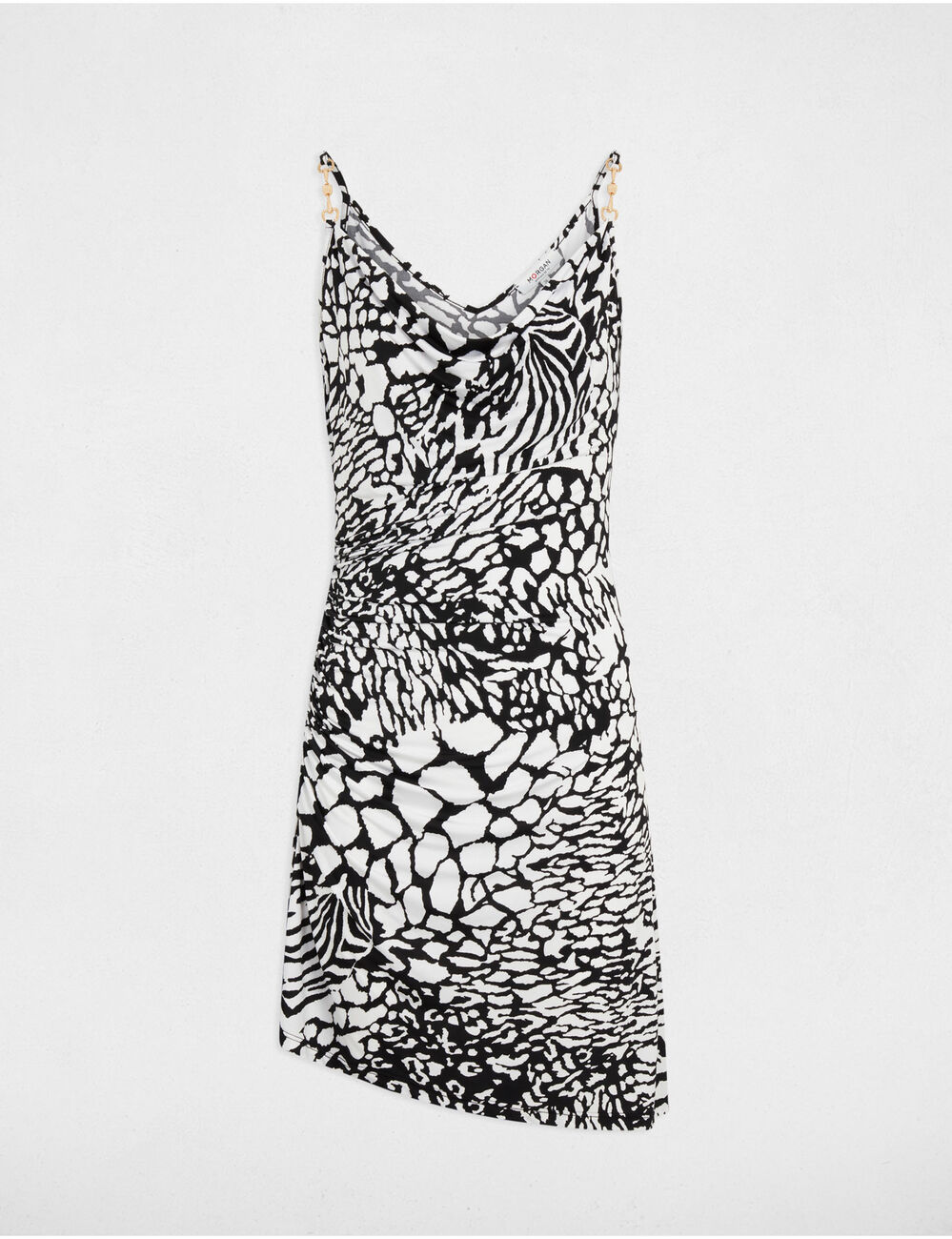 Printed fitted mini dress multicolor women