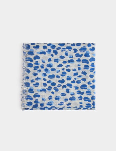 Scarf with polka dot print multicolor women