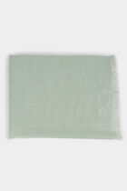Scarf metallised threads light green women