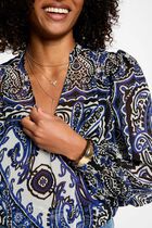 Long-sleeved blouse multicolor women
