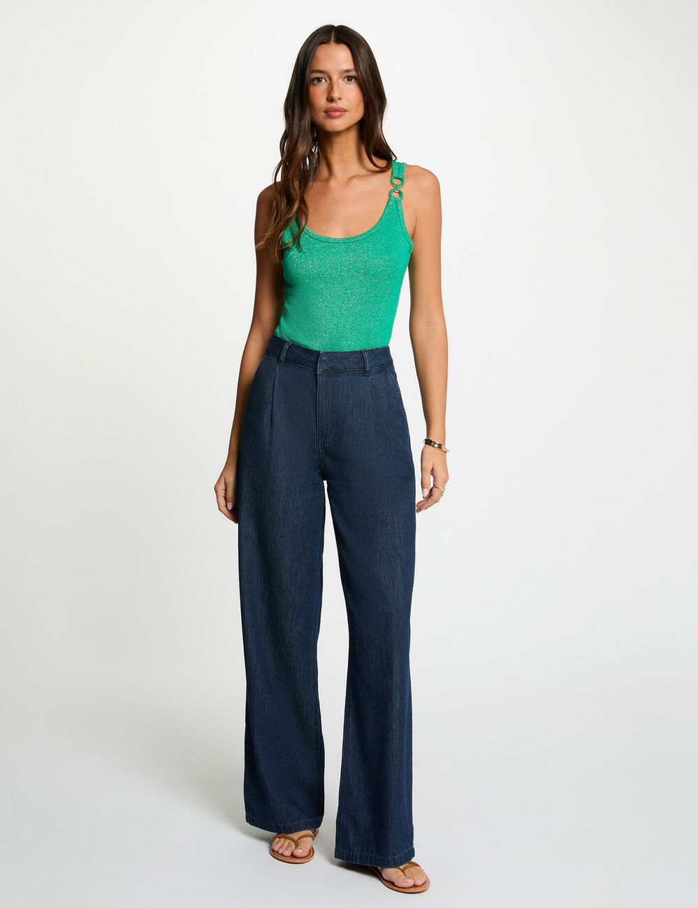 sleeveless vest top emerald green women Sleeveless vest top emerald green women