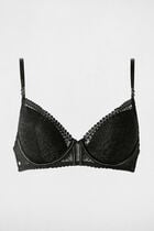 Lace bra with thin straps black women