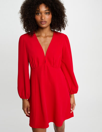 A-line mini dress red women