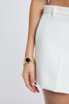Shorts with decorative button white women