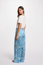 Printed wide-leg trousers multicolor women