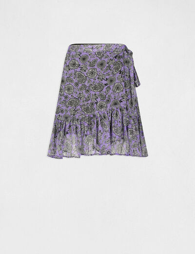 Straight skirt with paisley print parma ladies'