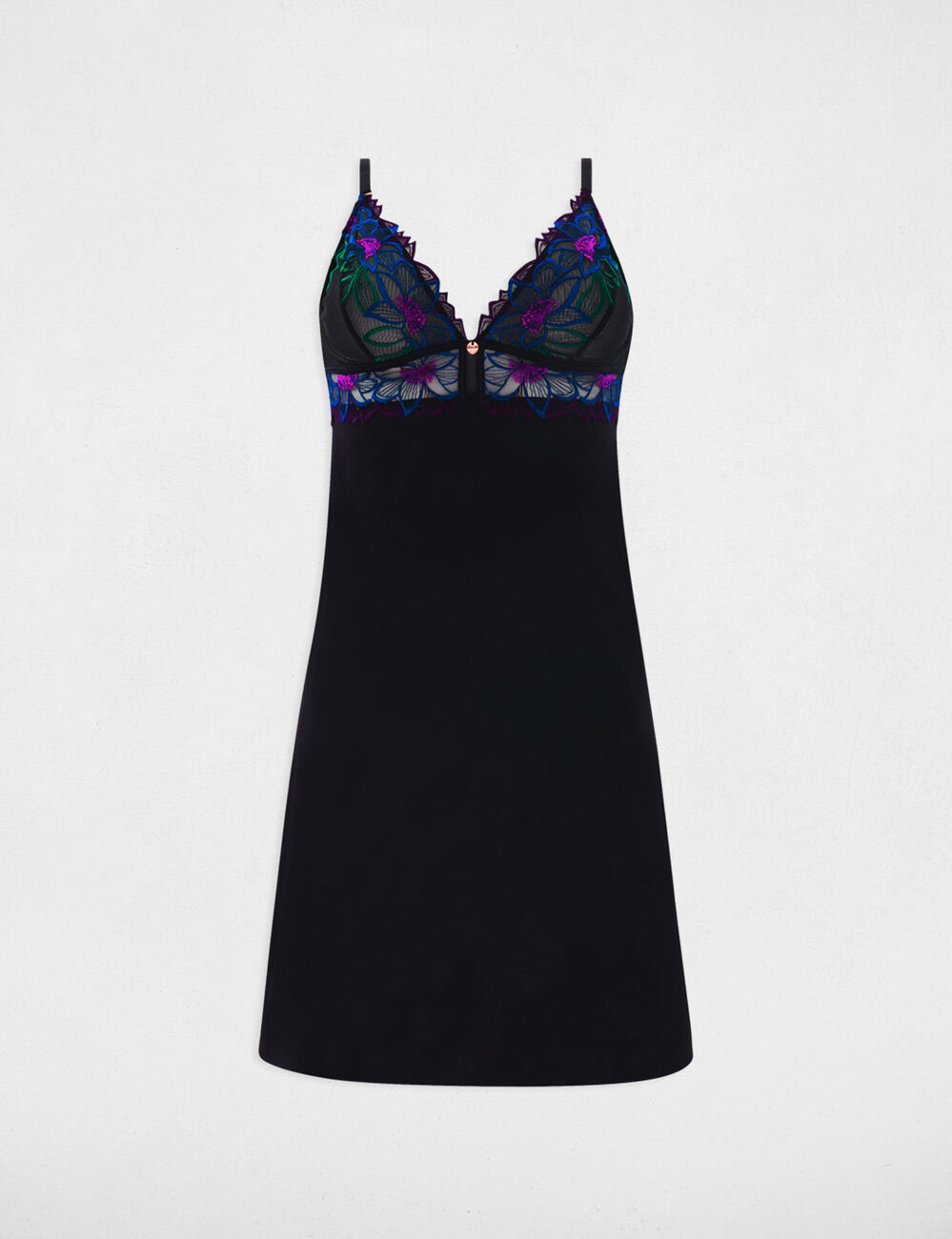 Nuisette en dentelle noir femme
