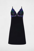 Nuisette en dentelle noir femme