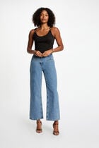 Sleeveless vest top black women