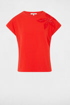 Short-sleeved t-shirt orange women
