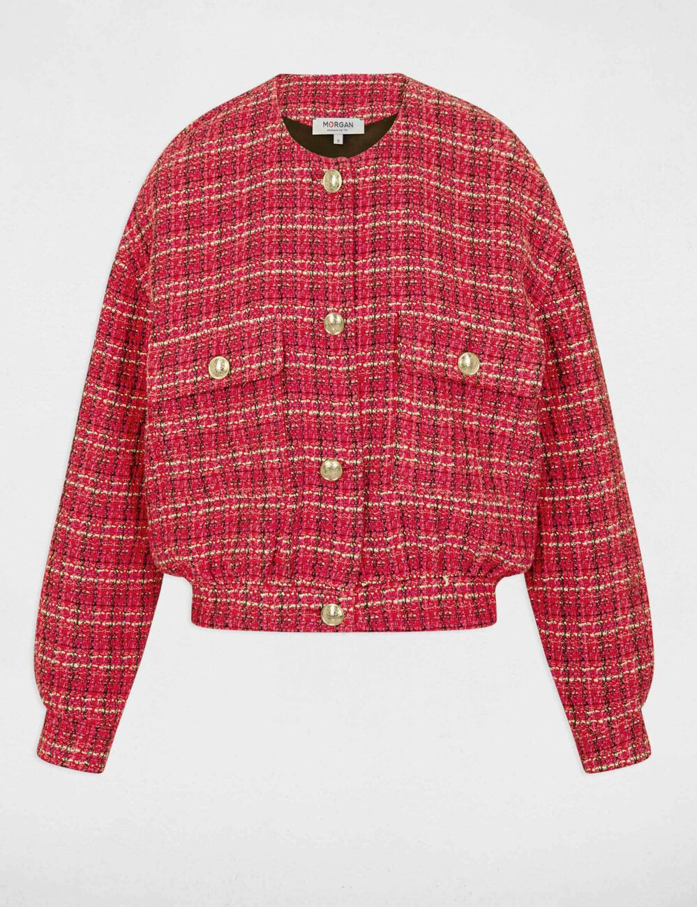 Short tweed jacket multicolored women