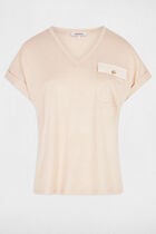 Short-sleeved t-shirt beige women