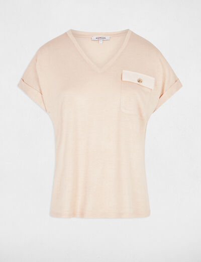 Short-sleeved t-shirt beige women