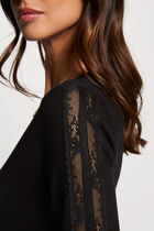 Jumper with V-neck black women