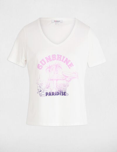 Slogan T-shirt white women