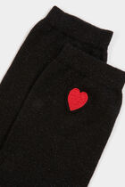 Set of 3 heart socks multicolor women